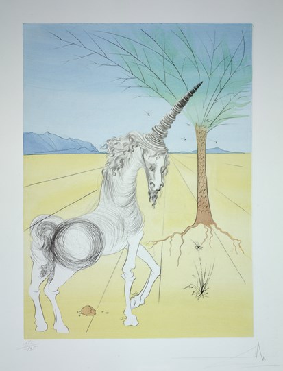 Joseph from The Twelve Tribes of Israel, 1973 by Salvador Dali - Drypoint with etching and pochoir in colours